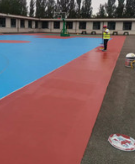 义乌旧篮球场地面改造翻新整改   